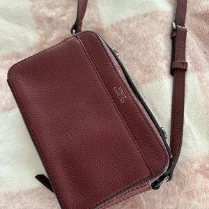 Vince Camuto Wine Red Crossbody Bag